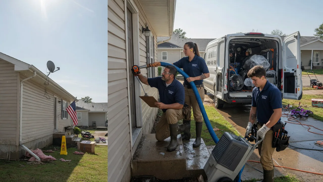 Ceiling Water Damage Restoration in Ponder, TX near me